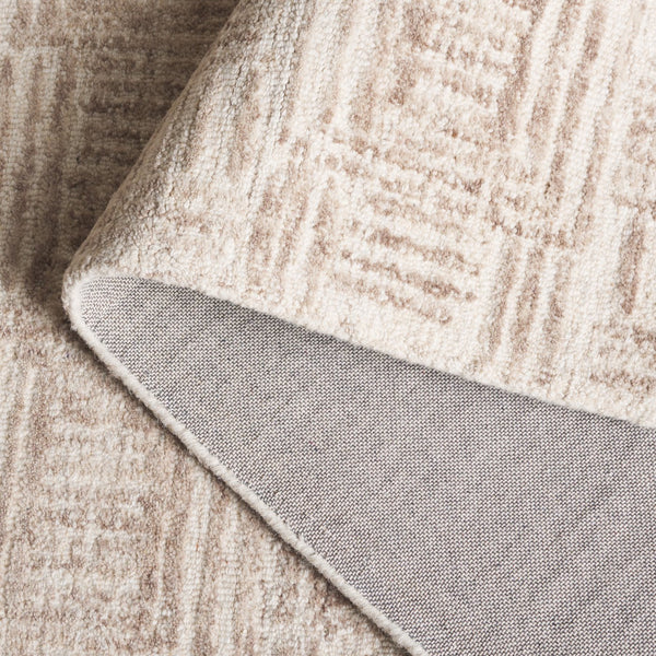 Safavieh Ebony Hand-tufted Luxury Rug – Contemporary Abstract Design In Earthy Tones For Modern Spaces Ivory ,Brown 80% Wool,20% Cotton Ebn907a-4