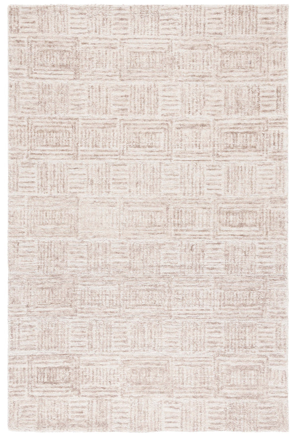Safavieh Ebony Hand-tufted Luxury Rug – Contemporary Abstract Design In Earthy Tones For Modern Spaces Ivory ,Brown 80% Wool,20% Cotton Ebn907a-4