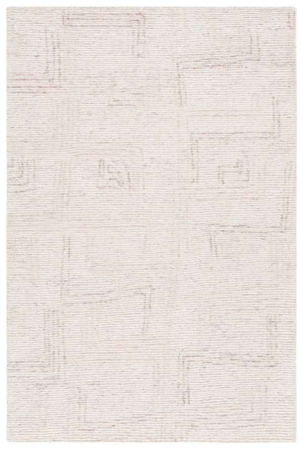 Safavieh Ebony Area Rug - Luxurious Hand-tufted Wool Blend With Geometric Patterns For Elegant Home Décor Ivory ,Beige 80% Wool,20% Cotton Ebn908a-4