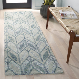 Safavieh Ebony Exquisite Hand-tufted Area Rug In Elegant Blue - Luxurious Wool And Cotton Blend For Your Home Light Blue 80% Wool,20% Cotton Ebn909l-8