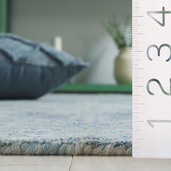 Safavieh Ebony Exquisite Hand-tufted Area Rug In Elegant Blue - Luxurious Wool And Cotton Blend For Your Home Light Blue 80% Wool,20% Cotton Ebn909l-8