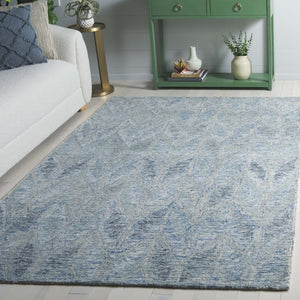 Safavieh Ebony Exquisite Hand-tufted Area Rug In Elegant Blue - Luxurious Wool And Cotton Blend For Your Home Light Blue 80% Wool,20% Cotton Ebn909l-8