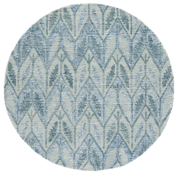 Safavieh Ebony Exquisite Hand-tufted Area Rug In Elegant Blue - Luxurious Wool And Cotton Blend For Your Home Light Blue 80% Wool,20% Cotton Ebn909l-8