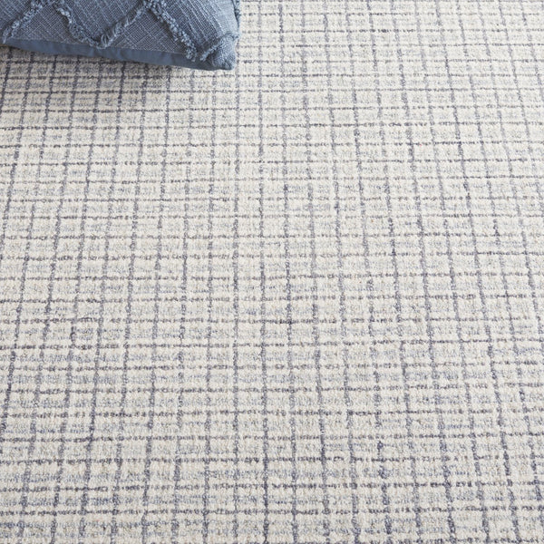 Safavieh Ebony Elegant Hand-tufted Area Rug In Soft Blue And Ivory - Perfect For Modern Home Décor! Light Blue ,Ivory 80% Wool,20% Cotton Ebn910m-3