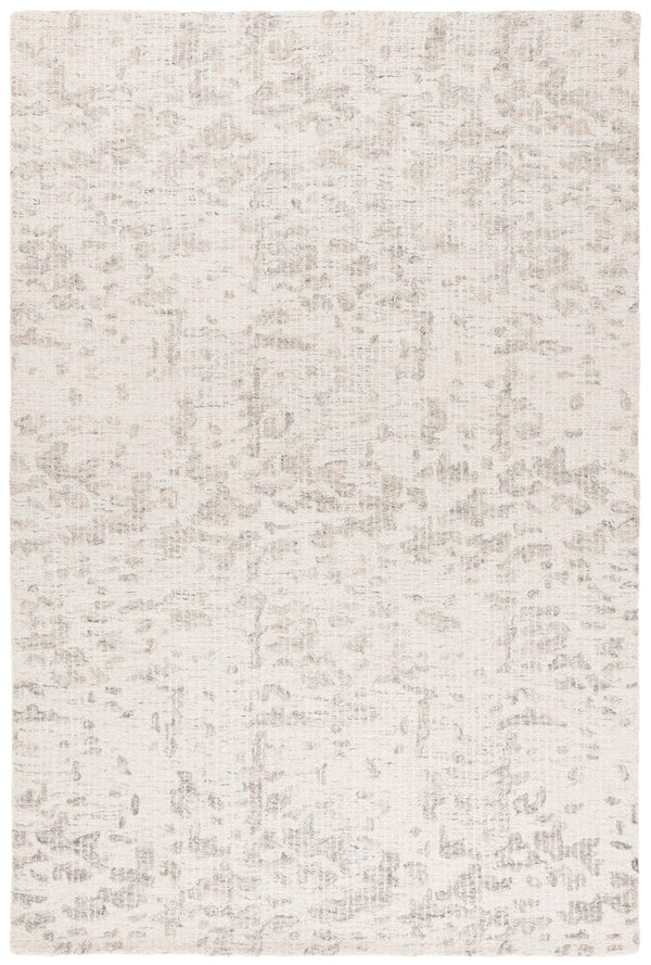 Safavieh Ebony Modern Hand-tufted Area Rug - Luxurious Wool Blend For Contemporary Home Elegance And Comfort Ivory ,Grey 80% Wool,20% Cotton Ebn912f-3