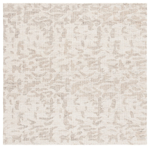 Safavieh Ebony Modern Hand-tufted Area Rug - Luxurious Wool Blend For Contemporary Home Elegance And Comfort Ivory ,Grey 80% Wool,20% Cotton Ebn912f-3