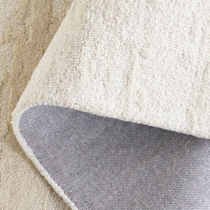 Safavieh Ebony Modern Hand-tufted Area Rug In Warm Neutral Tones - Luxurious Wool And Cotton Blend Beige 80% Wool,20% Cotton Ebn914b-6sq