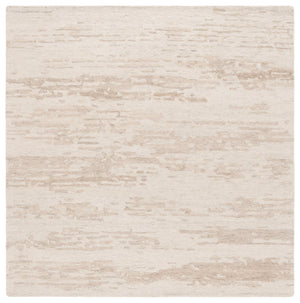 Safavieh Ebony Modern Hand-tufted Area Rug In Warm Neutral Tones - Luxurious Wool And Cotton Blend Beige 80% Wool,20% Cotton Ebn914b-6sq