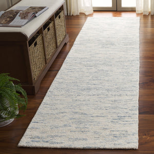 Safavieh Ebony Exquisite Hand-tufted Area Rug In Soft Wool & Cotton Blend For Modern Home Elegance Ivory ,Light Blue 80% Wool,20% Cotton Ebn915a-29