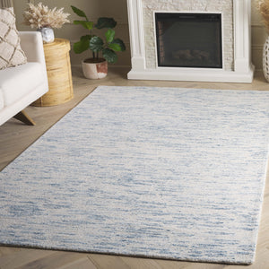 Safavieh Ebony Exquisite Hand-tufted Area Rug In Soft Wool & Cotton Blend For Modern Home Elegance Ivory ,Light Blue 80% Wool,20% Cotton Ebn915a-29