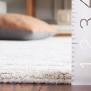 Safavieh Ebony Area Rug - Hand-tufted Wool Blend From India, Soft Texture, Modern Style For Elegant Interiors Ivory ,Light Brown 80% Wool,20% Cotton Ebn916a-29