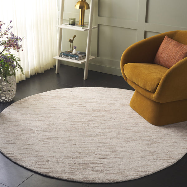 Safavieh Ebony Area Rug - Hand-tufted Wool Blend From India, Soft Texture, Modern Style For Elegant Interiors Ivory ,Light Brown 80% Wool,20% Cotton Ebn916a-29