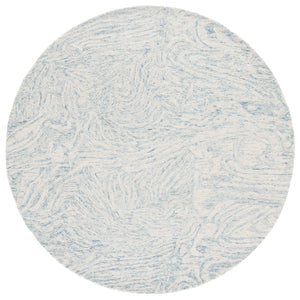 Safavieh Ebony Modern Hand Tufted Area Rug - Luxurious Wool & Cotton Blend For Stylish Contemporary Decor Ivory ,Light Blue 80% Wool,20% Cotton Ebn917l-4