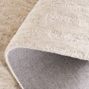 Safavieh Ebony Hand-tufted Area Rug: Luxurious Wool Blend, Modern Design For Stylish Home Décor And Comfort Beige 80% Wool,20% Cotton Ebn918b-6r