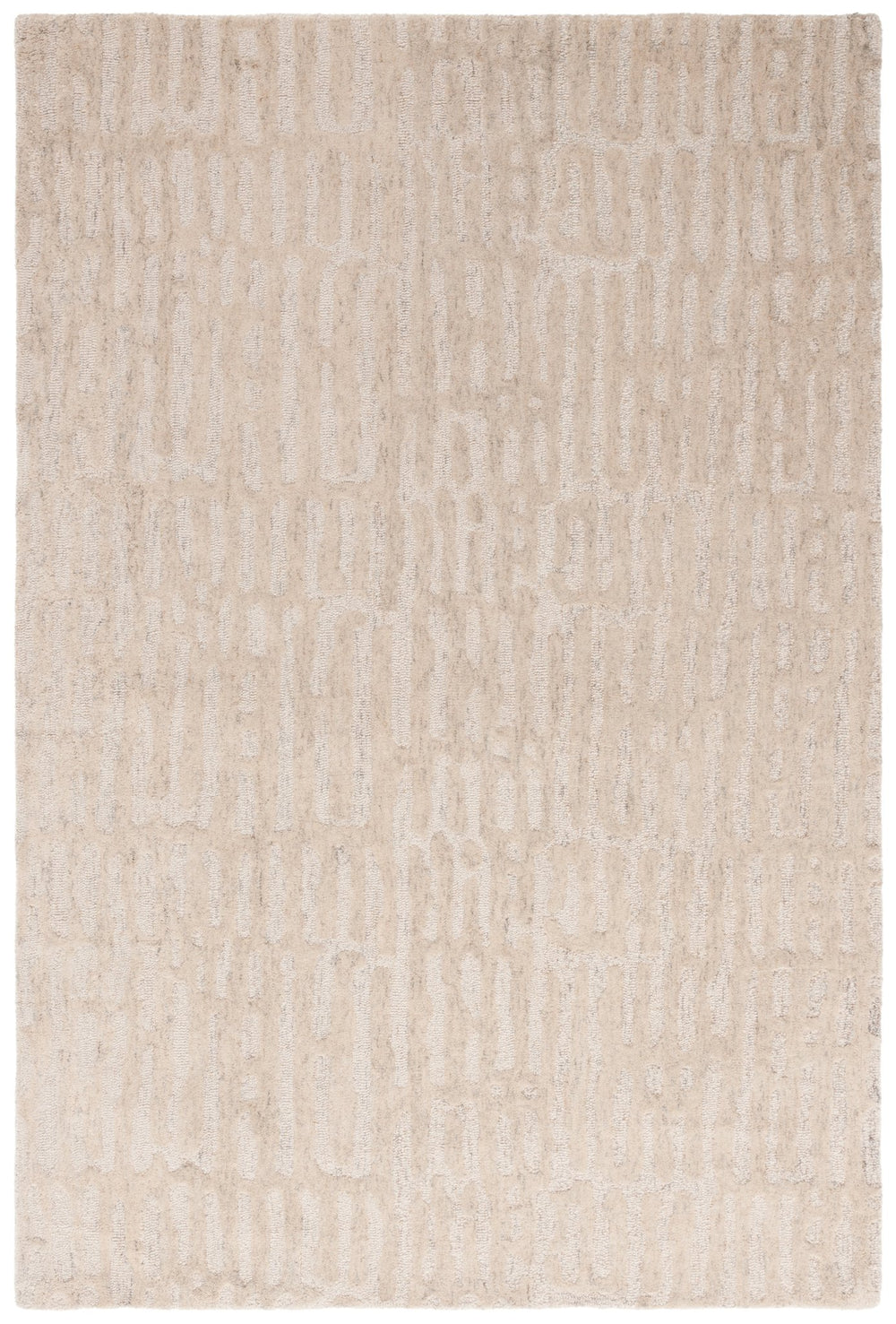 Safavieh Ebony Hand-tufted Area Rug: Luxurious Wool Blend, Modern Design For Stylish Home Décor And Comfort Beige 80% Wool,20% Cotton Ebn918b-6r
