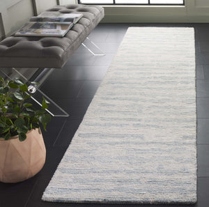 Safavieh Ebony Exquisite Hand-tufted Area Rug - Luxurious Wool-cotton Blend For Modern Home Décor Elegance Ivory ,Light Blue 80% Wool,20% Cotton Ebn919l-6sq