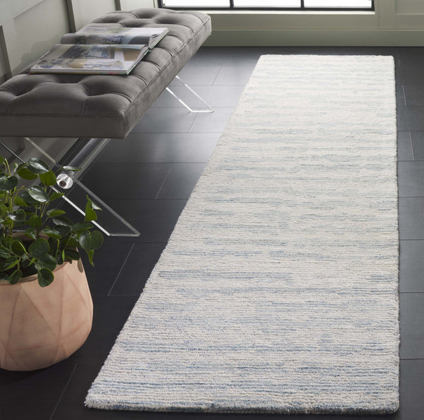 Safavieh Ebony Exquisite Hand-tufted Area Rug - Luxurious Wool-cotton Blend For Modern Home Décor Elegance Ivory ,Light Blue 80% Wool,20% Cotton Ebn919l-6sq