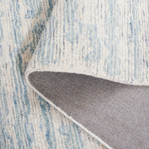 Safavieh Ebony Exquisite Hand-tufted Area Rug - Luxurious Wool-cotton Blend For Modern Home Décor Elegance Ivory ,Light Blue 80% Wool,20% Cotton Ebn919l-6sq