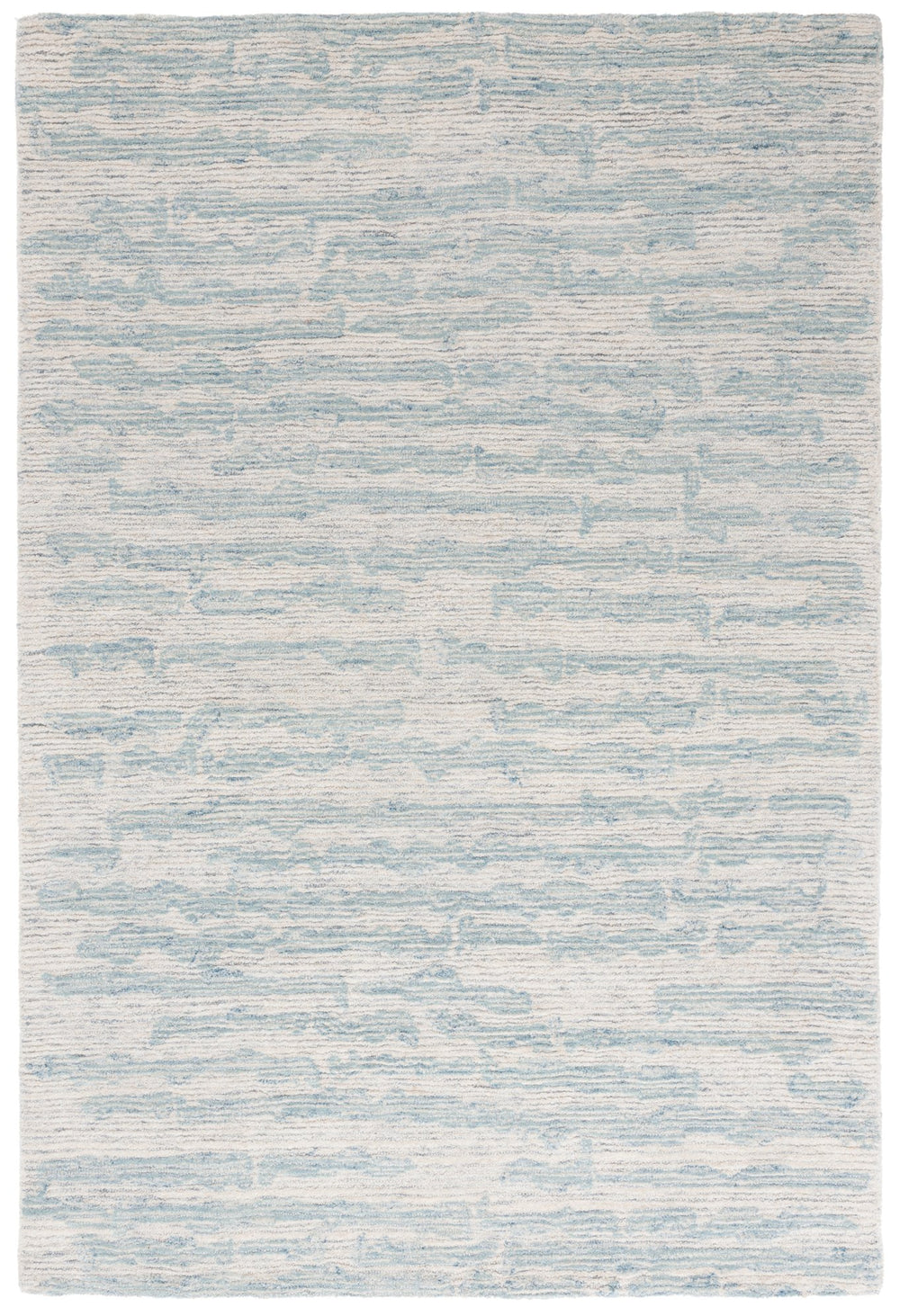 Safavieh Ebony Exquisite Hand-tufted Area Rug - Luxurious Wool-cotton Blend For Modern Home Décor Elegance Ivory ,Light Blue 80% Wool,20% Cotton Ebn919l-6sq
