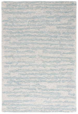 Safavieh Ebony Exquisite Hand-tufted Area Rug - Luxurious Wool-cotton Blend For Modern Home Décor Elegance Ivory ,Light Blue 80% Wool,20% Cotton Ebn919l-6sq