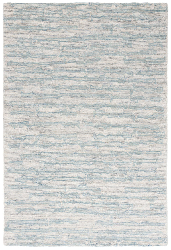 Safavieh Ebony Exquisite Hand-tufted Area Rug - Luxurious Wool-cotton Blend For Modern Home Décor Elegance Ivory ,Light Blue 80% Wool,20% Cotton Ebn919l-6sq