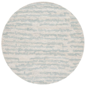 Safavieh Ebony Exquisite Hand-tufted Area Rug - Luxurious Wool-cotton Blend For Modern Home Décor Elegance Ivory ,Light Blue 80% Wool,20% Cotton Ebn919l-6sq