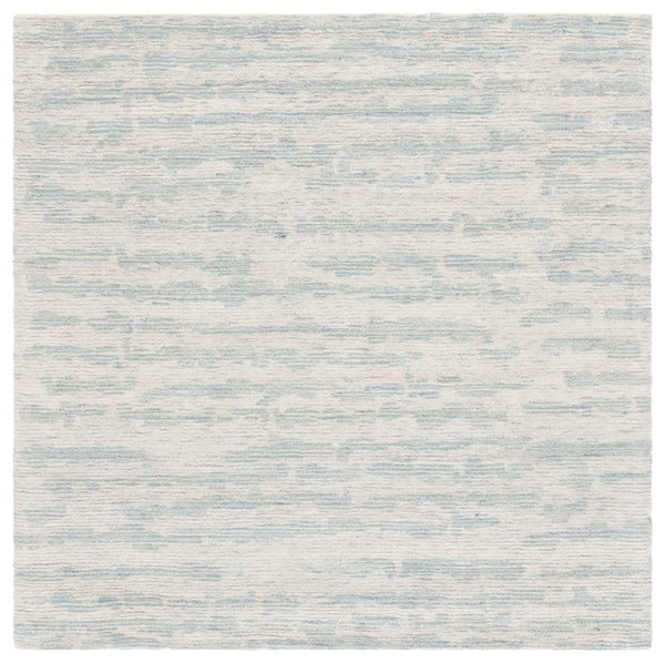 Safavieh Ebony Exquisite Hand-tufted Area Rug - Luxurious Wool-cotton Blend For Modern Home Décor Elegance Ivory ,Light Blue 80% Wool,20% Cotton Ebn919l-6sq