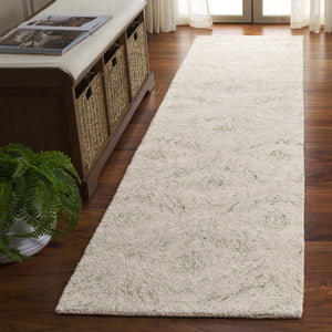 Safavieh Ebony Modern Hand-tufted Wool And Cotton Area Rug – Elegant Ivory And Light Green Design For Home Decor Ivory ,Light Green 80% Wool,20% Cotton Ebn921y-29
