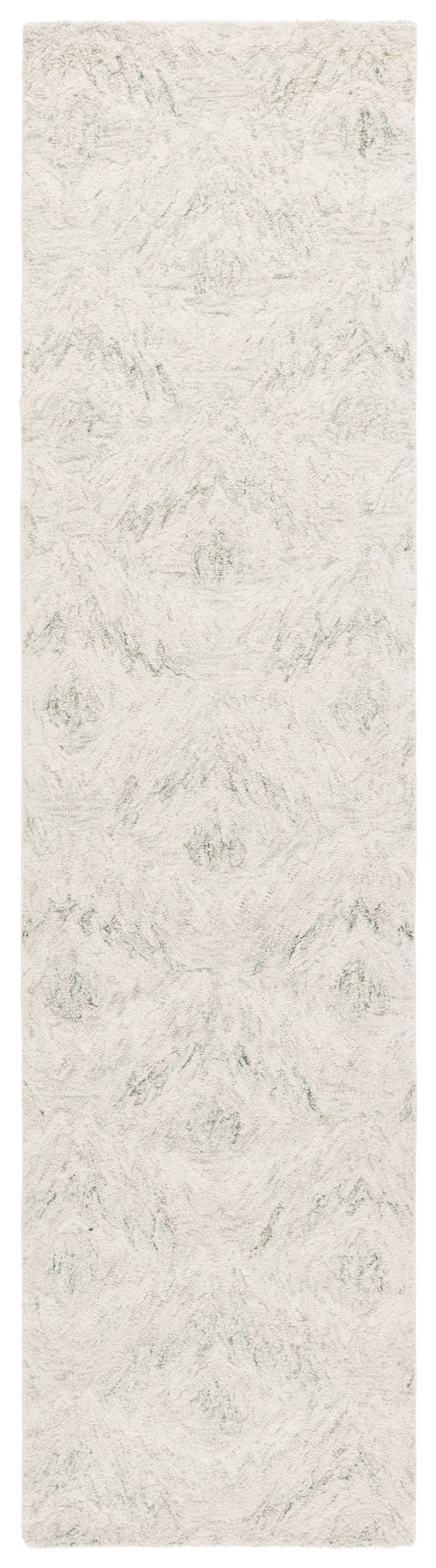 Safavieh Ebony Modern Hand-tufted Wool And Cotton Area Rug – Elegant Ivory And Light Green Design For Home Decor Ivory ,Light Green 80% Wool,20% Cotton Ebn921y-29