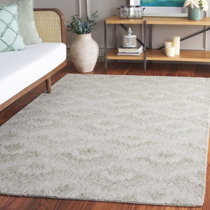 Safavieh Ebony Modern Hand-tufted Wool And Cotton Area Rug – Elegant Ivory And Light Green Design For Home Decor Ivory ,Light Green 80% Wool,20% Cotton Ebn921y-29