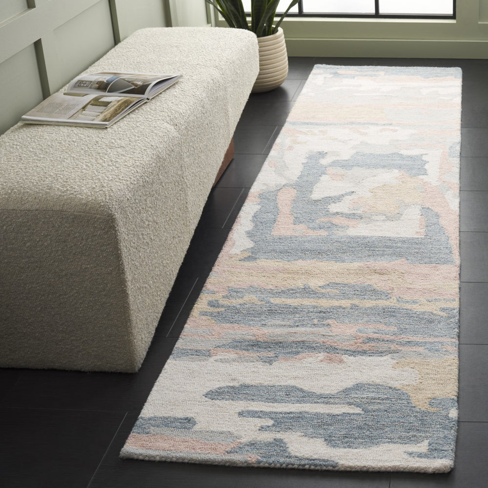 Safavieh Ebony Luxurious Hand-tufted Area Rug - Chic Modern Design For Effortless Home Elegance And Comfort Grey ,Ivory 80% Wool,20% Cotton Ebn924f-3