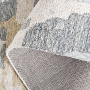 Safavieh Ebony Hand-tufted Modern Runner Rug - Luxurious Grey And Ivory Design For Elegant Interiors Grey ,Ivory 80% Wool,20% Cotton Ebn924f-5