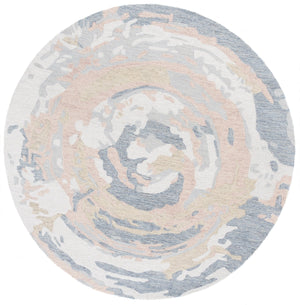 Safavieh Ebony Hand-tufted Modern Runner Rug - Luxurious Grey And Ivory Design For Elegant Interiors Grey ,Ivory 80% Wool,20% Cotton Ebn924f-6r