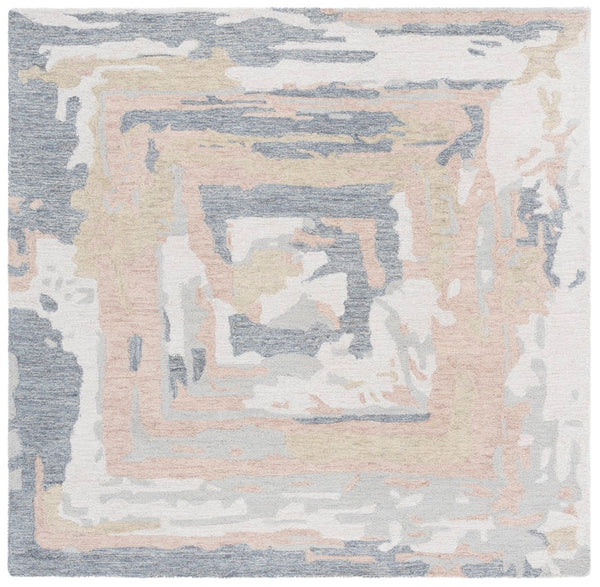 Safavieh Ebony Luxurious Hand-tufted Area Rug - Chic Modern Design For Effortless Home Elegance And Comfort Grey ,Ivory 80% Wool,20% Cotton Ebn924f-3