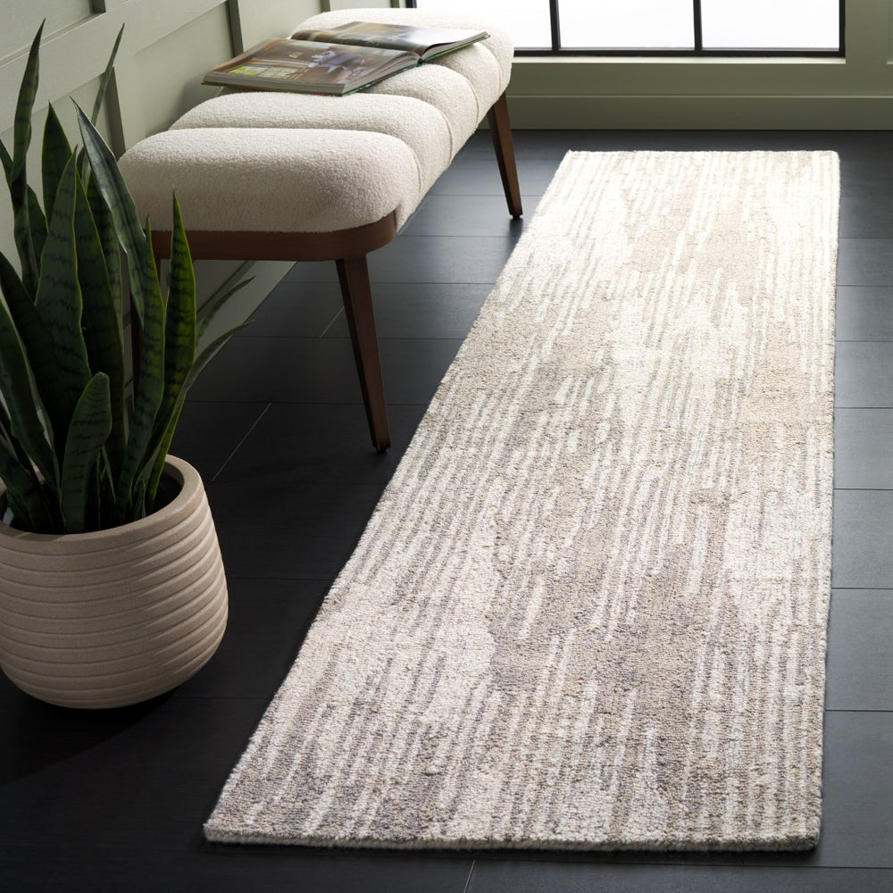 Safavieh Ebony Luxurious Hand-tufted Area Rug In Stylish Modern Design – Elevate Your Living Space Today! Grey ,Ivory 80% Wool,20% Cotton Ebn925f-9