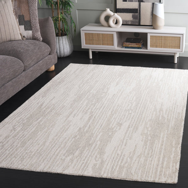 Safavieh Ebony Modern Hand-tufted Runner Rug – Luxurious Wool & Cotton Blend For Elegant Home Décor Grey ,Ivory 80% Wool,20% Cotton Ebn925f-5