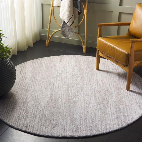 Safavieh Ebony Luxurious Hand-tufted Area Rug In Stylish Modern Design – Elevate Your Living Space Today! Grey ,Ivory 80% Wool,20% Cotton Ebn925f-9