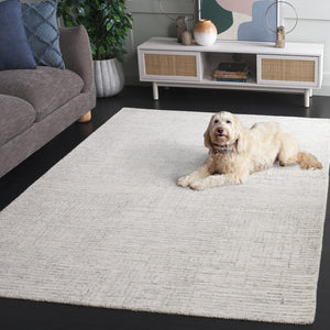 Safavieh Ebony Modern Hand-tufted Area Rug – Luxurious Wool-cotton Blend For Comfort And Style In Any Space Grey ,Ivory 80% Wool,20% Cotton Ebn926f-4