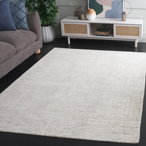 Safavieh Ebony Modern Hand-tufted Area Rug – Luxurious Wool-cotton Blend For Comfort And Style In Any Space Grey ,Ivory 80% Wool,20% Cotton Ebn926f-4