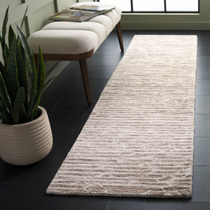 Safavieh Ebony Hand-tufted Runner Rug - Luxurious Modern Design In Elegant Neutral Tones For Any Space Light Brown ,Ivory 80% Wool,20% Cotton Ebn927t-29
