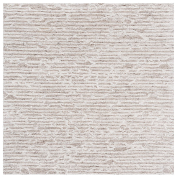 Safavieh Ebony Hand-tufted Runner Rug - Luxurious Modern Design In Elegant Neutral Tones For Any Space Light Brown ,Ivory 80% Wool,20% Cotton Ebn927t-6sq