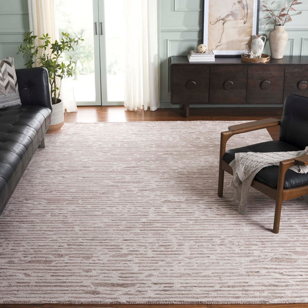 Safavieh Ebony Area Rug - Hand-tufted Modern Elegance In Luxurious Wool Blend For Stylish Home Decor Light Brown ,Ivory 80% Wool,20% Cotton Ebn927t-3