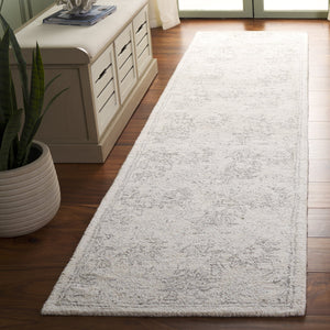 Safavieh Ebony Modern Hand-tufted Runner Rug In Elegant Grey And Beige - Luxurious Comfort And Style Grey ,Beige 80% Wool,20% Cotton Ebn928f-29