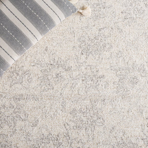 Safavieh Ebony Modern Hand-tufted Runner Rug In Elegant Grey And Beige - Luxurious Comfort And Style Grey ,Beige 80% Wool,20% Cotton Ebn928f-5