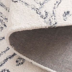 Safavieh Ebony Hand-tufted Runner Rug - Luxurious Wool & Cotton Blend, Modern Ivory And Grey Design, India Ivory ,Grey 80% Wool,20% Cotton Ebn929a-5