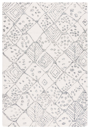 Safavieh Ebony Hand-tufted Runner Rug - Luxurious Wool & Cotton Blend, Modern Ivory And Grey Design, India Ivory ,Grey 80% Wool,20% Cotton Ebn929a-5