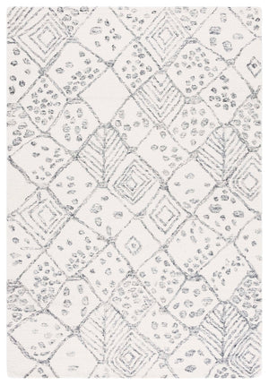 Safavieh Ebony Area Rug - Luxurious Hand-tufted Wool Blend In Modern Design For Elegant Home Decor Upgrade Ivory ,Grey 80% Wool,20% Cotton Ebn929a-3