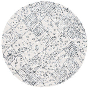 Safavieh Ebony Hand-tufted Runner Rug - Luxurious Wool & Cotton Blend, Modern Ivory And Grey Design, India Ivory ,Grey 80% Wool,20% Cotton Ebn929a-6r