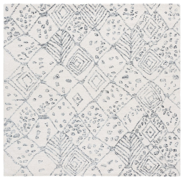 Safavieh Ebony Area Rug - Luxurious Hand-tufted Wool Blend In Modern Design For Elegant Home Decor Upgrade Ivory ,Grey 80% Wool,20% Cotton Ebn929a-3