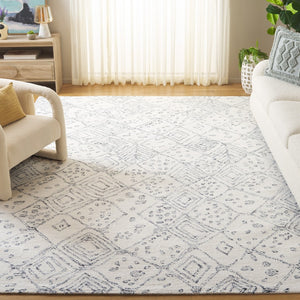 Safavieh Ebony Area Rug - Luxurious Hand-tufted Wool Blend In Modern Design For Elegant Home Decor Upgrade Ivory ,Grey 80% Wool,20% Cotton Ebn929a-3